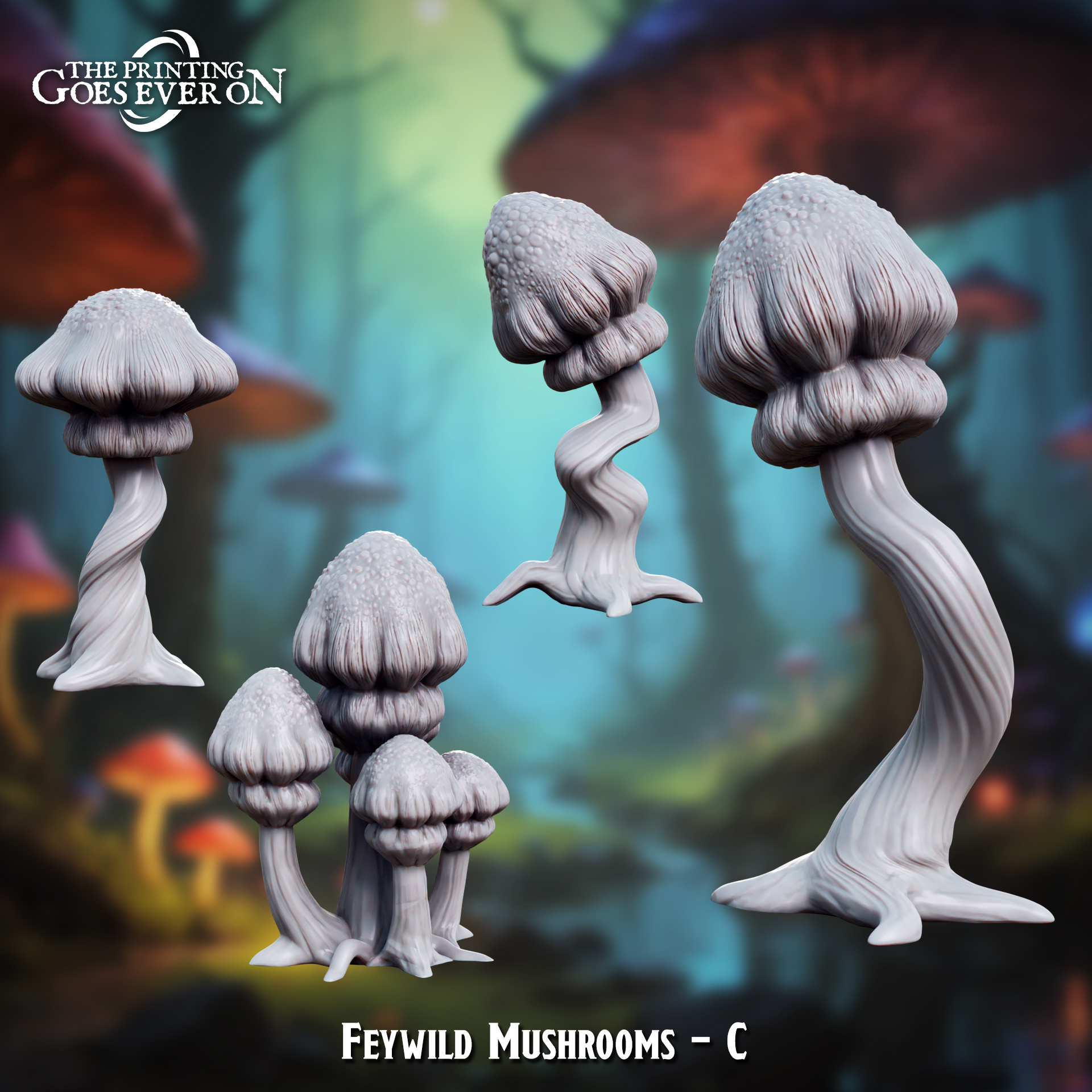 Feywild Mushrooms C - Presupported